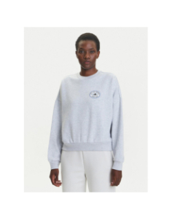 Sweat à col rond chiné farmmkt gris femme - Adidas