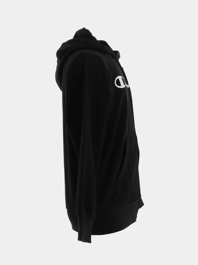 Sweat à capuche zippé noir enfant - Champion