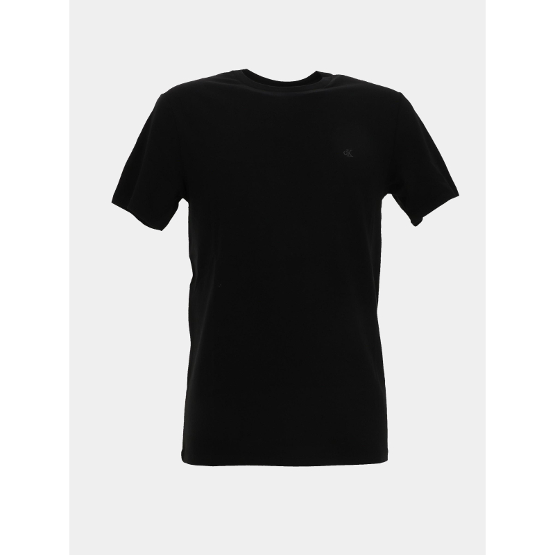 T-shirt slim en coton stretch noir homme - Calvin Klein