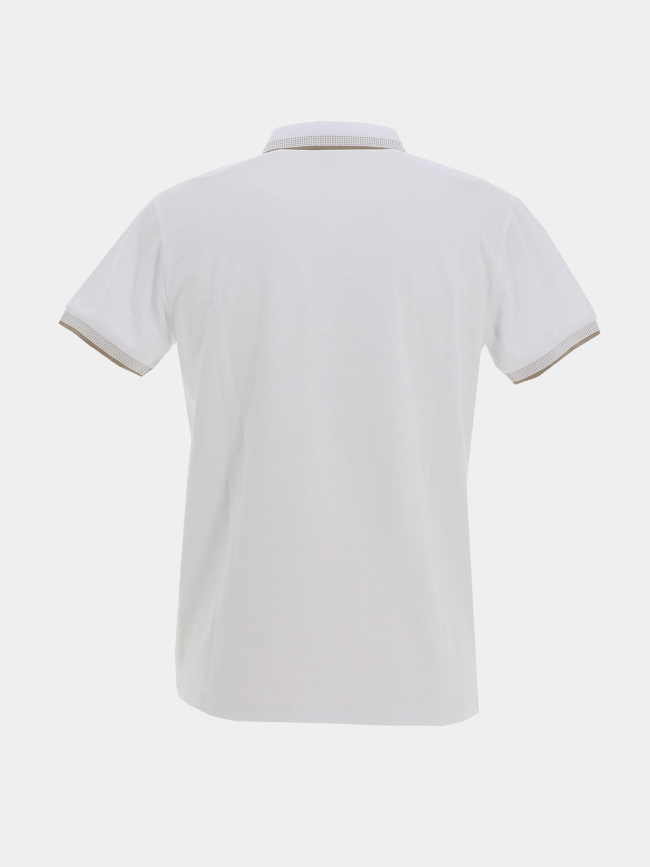 Polo stretch à manches courtes beely blanc homme - Sun Valley