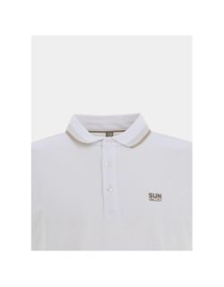 Polo stretch à manches courtes beely blanc homme - Sun Valley