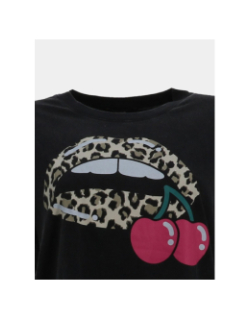 T-shirt kani noir femme - Le Temps Des Cerises