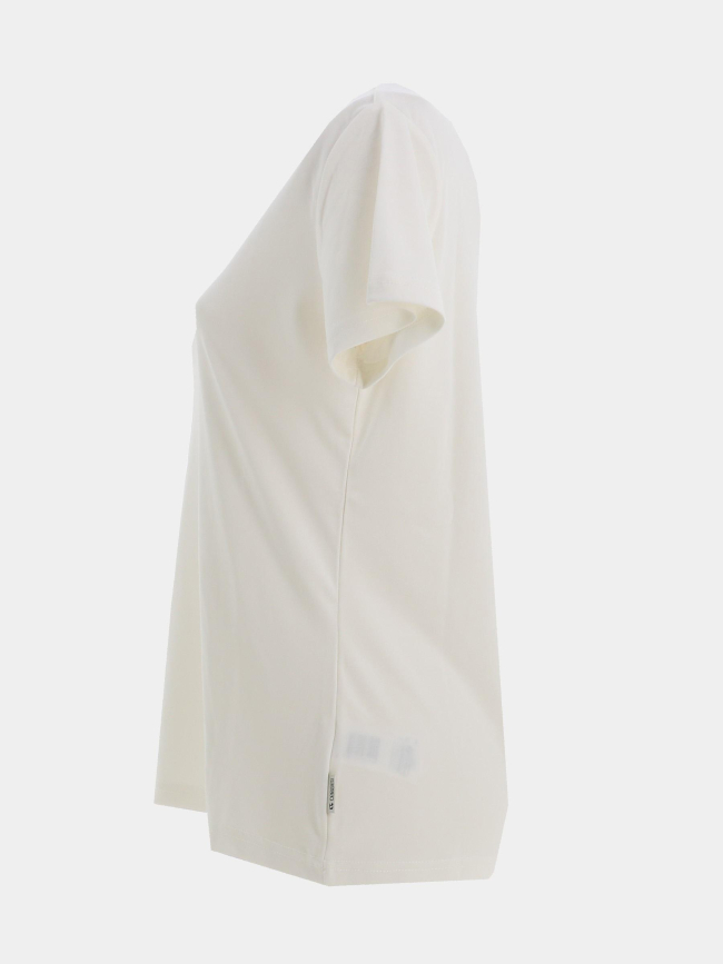 T-shirt à col brillant fuka ecru femme - Le Temps Des Cerises