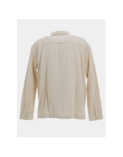 Surchemise texturée brick cord beige homme - Tommy Jeans