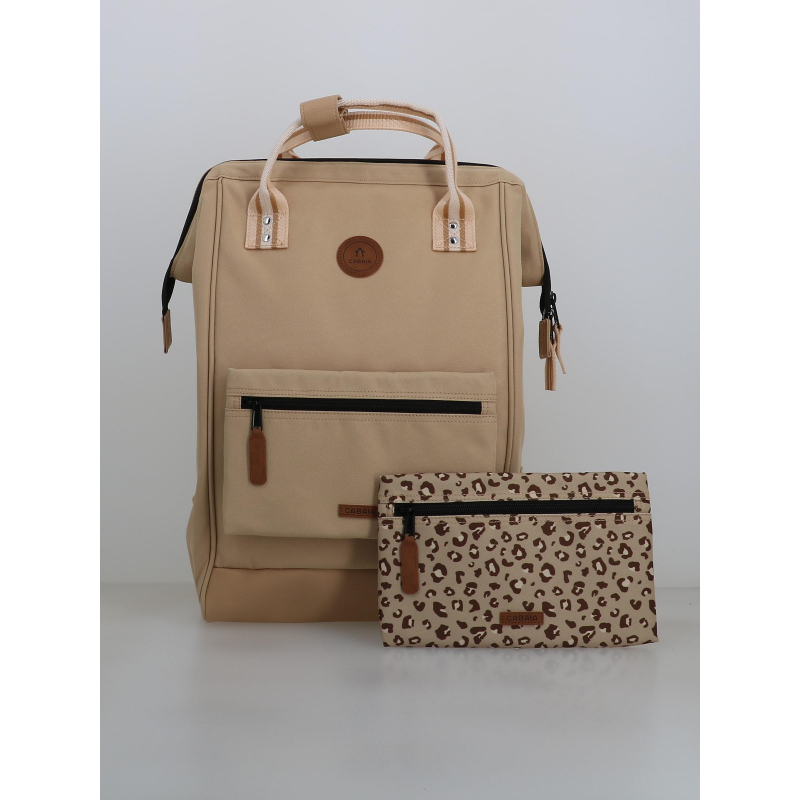 Sac à dos large adventurer lobito beige - Cabaïa