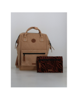 Sac à dos medium adventurer velours luxor beige - Cabaïa