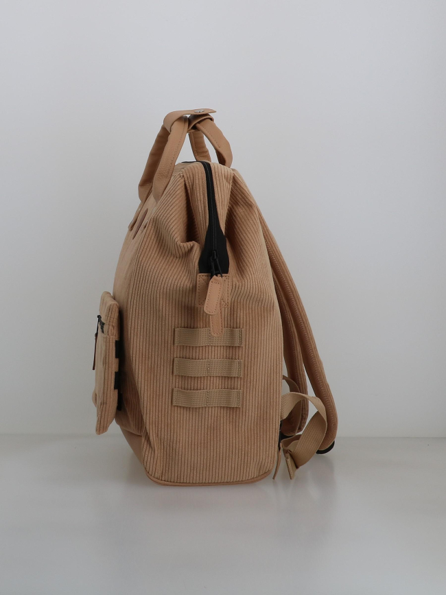 Sac à dos medium adventurer velours luxor beige - Cabaïa