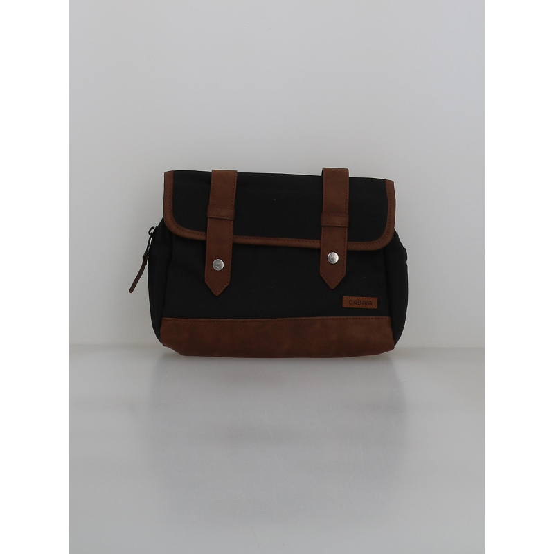 Trousse de toilette trogir noir marron - Cabaïa