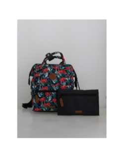 Sac à dos small adventurer edea noir rouge - Cabaïa