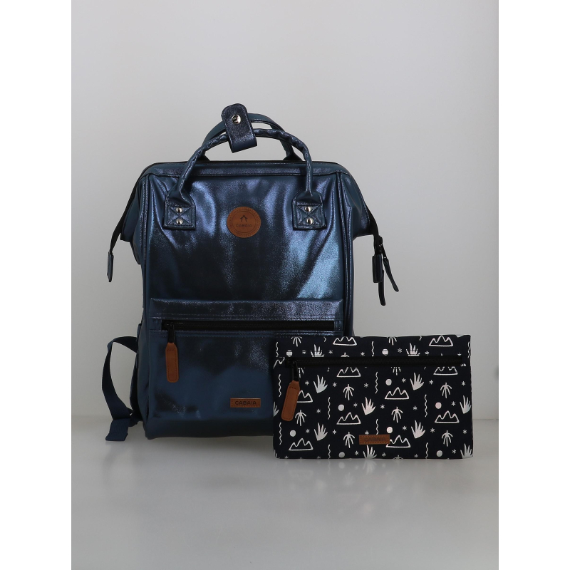 Sac à dos medium adventurer métallisé larissa bleu - Cabaïa