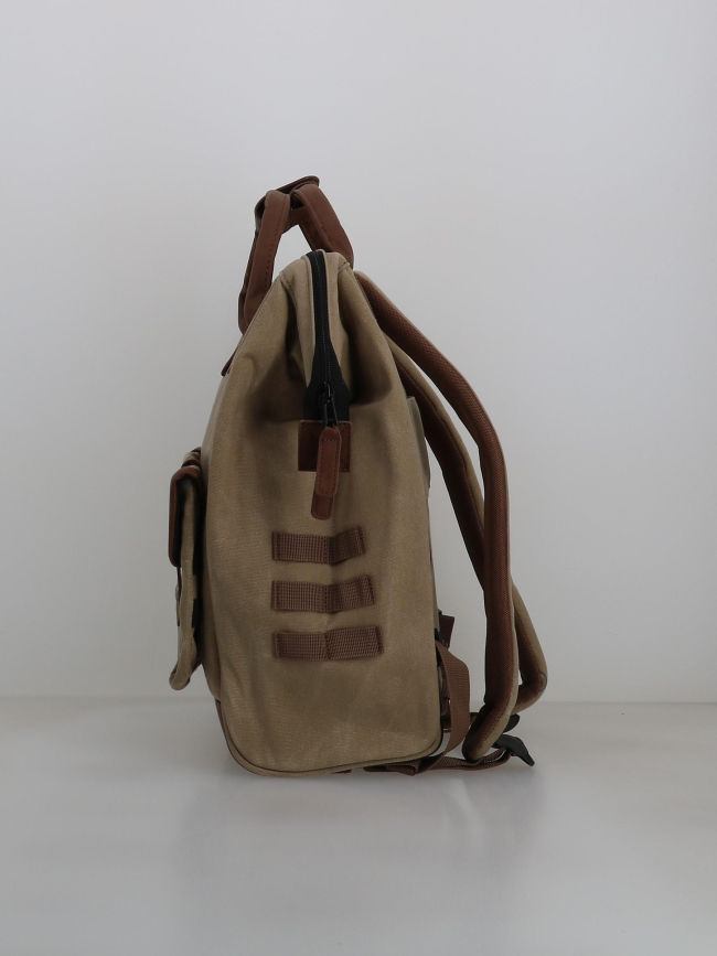 Sac à dos medium adventurer rabat beige - Cabaïa