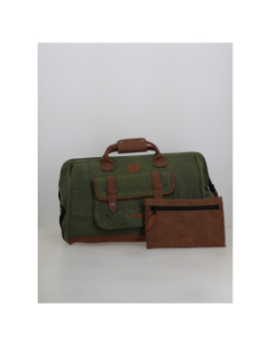 Sac de voyage nicosia kaki marron - Cabaïa