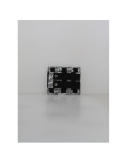 Pochette gourde latérale belle isle gris blanc - Cabaïa