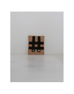 Pochette latérale mini velours luxor beige - Cabaïa