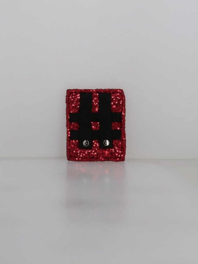 Pochette latérale mini sequins rue de la hotte rouge - Cabaïa