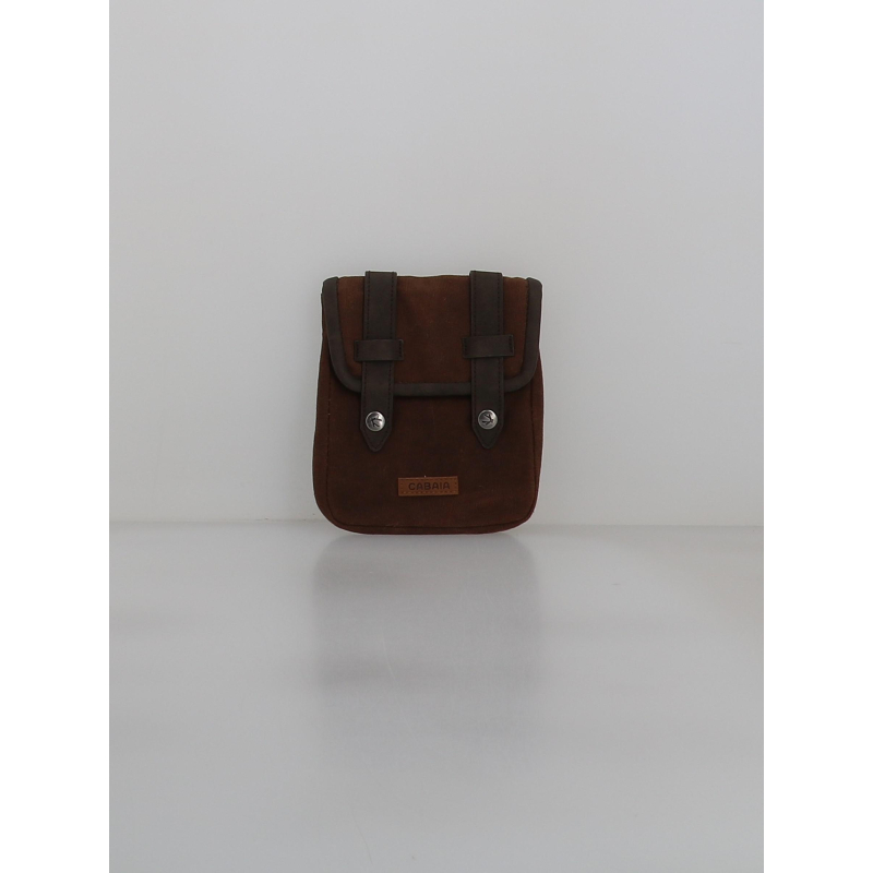 Pochette latérale rabat soyo marron - Cabaïa