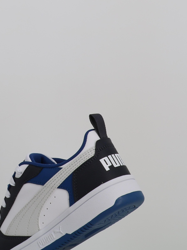 Baskets rebound v6 low blanc et bleu ado - Puma