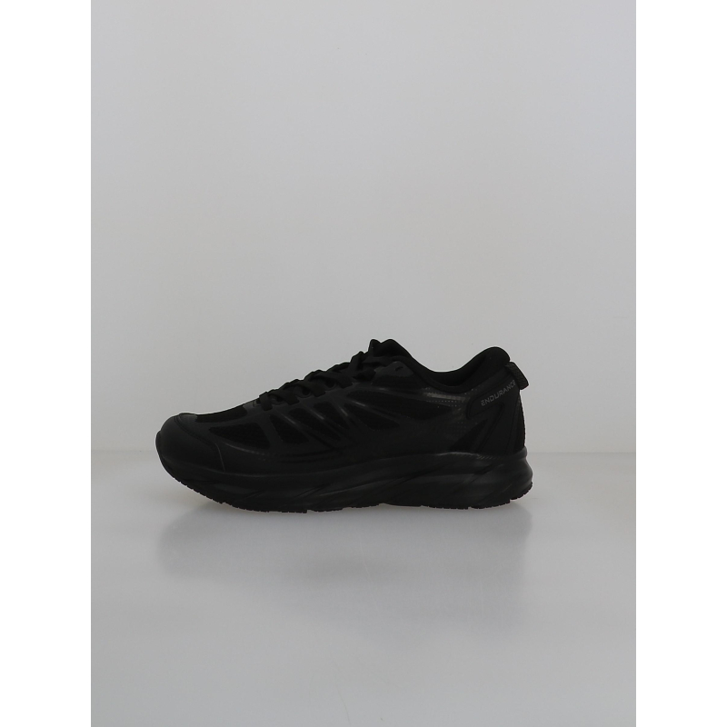 Baskets caden uni noir homme - Endurance