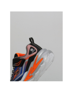 Baskets à scratch flew glow ultra noir enfant - Skechers