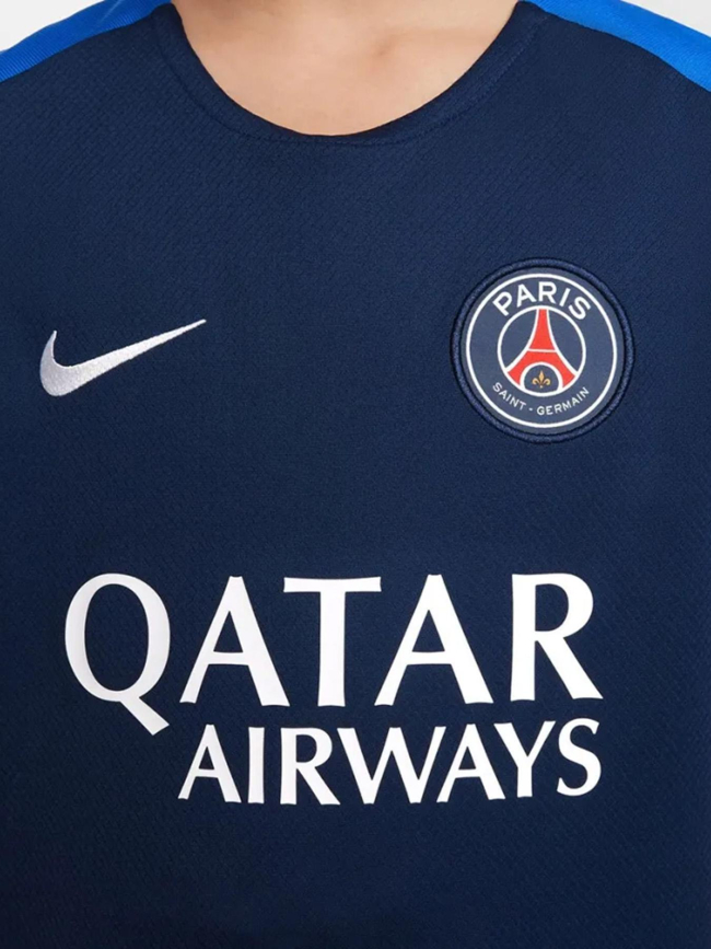 Haut d'entrainement manches courtes psg 25/26 bleu enfant - Nike