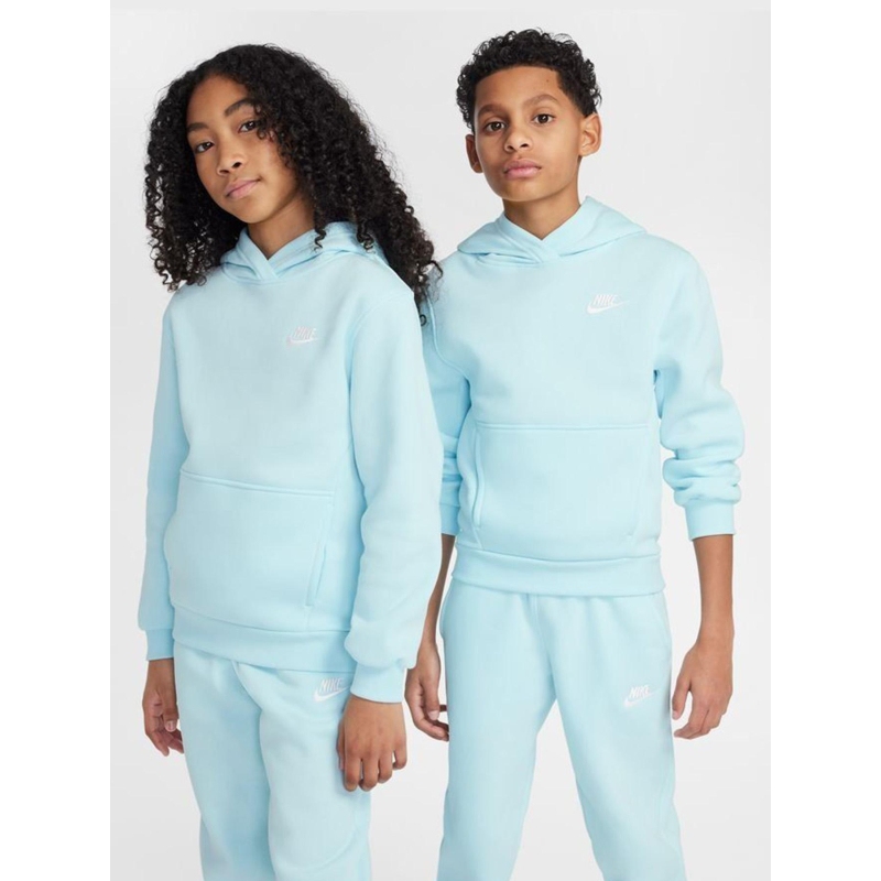 Sweat à capuche nsw club fleece bleu ciel enfant - Nike
