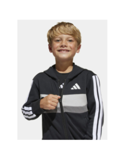 Ensemble de survêtement 3s noir et gris enfant - Adidas