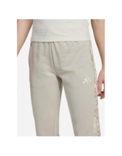Pantalon jogging 3 stripes animal beige fille - Adidas