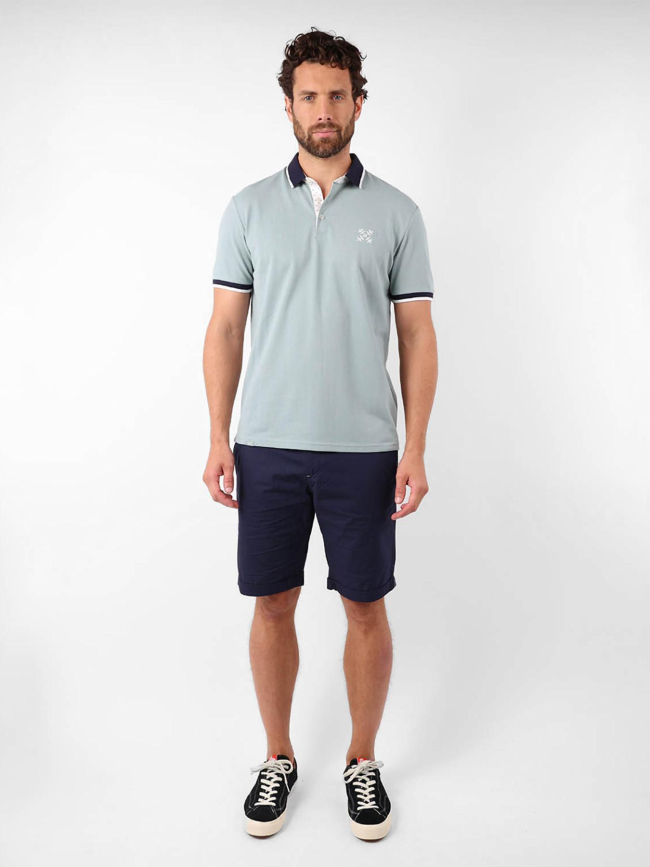 Polo manches courtes nachem bleu homme - Oxbow