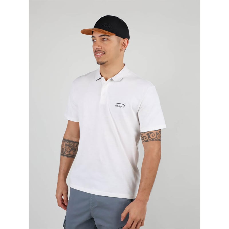Polo manches courtes nazak blanc homme - Oxbow