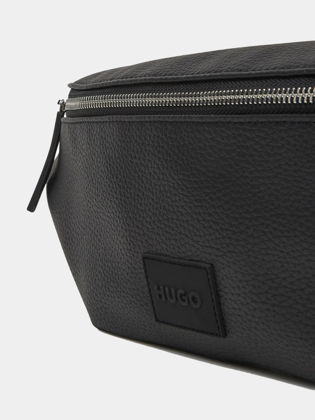 Sac ceinture en simili cuir perforé noir homme - Hugo