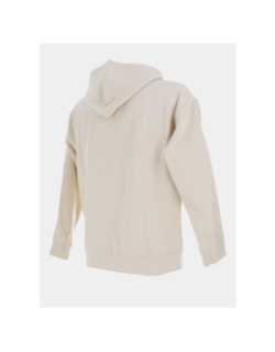 Sweat à capuche zippé ess tape relaxed beige femme - Puma