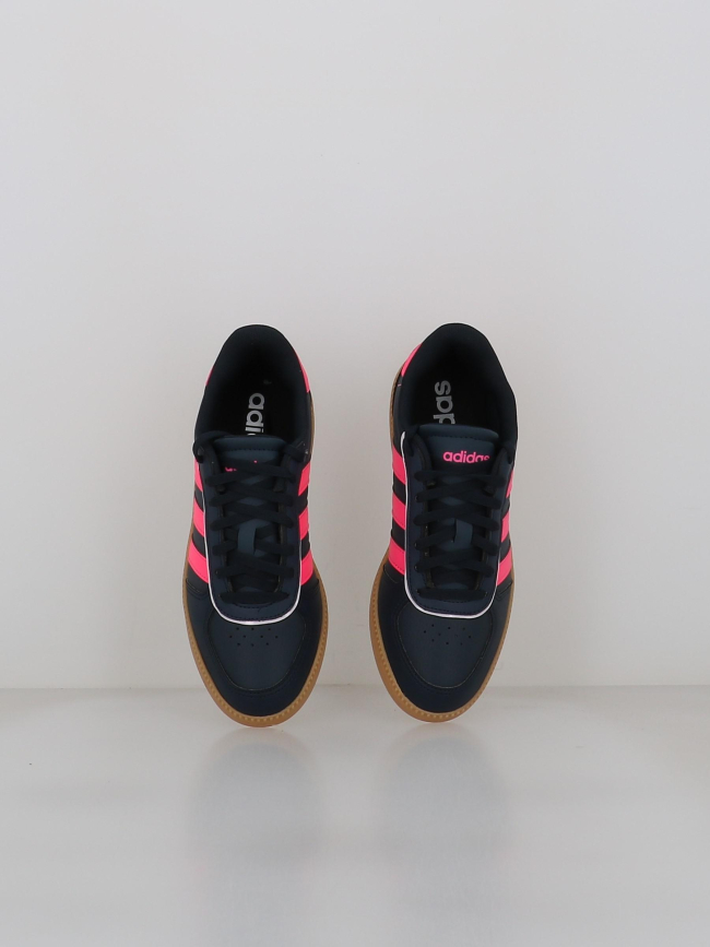 Baskets breaknet sleek bleu marine rose enfant - Adidas