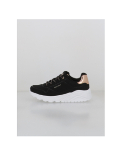 Baskets uni lite noir doré fille - Skechers
