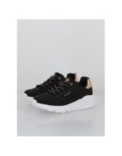 Baskets uni lite noir doré fille - Skechers