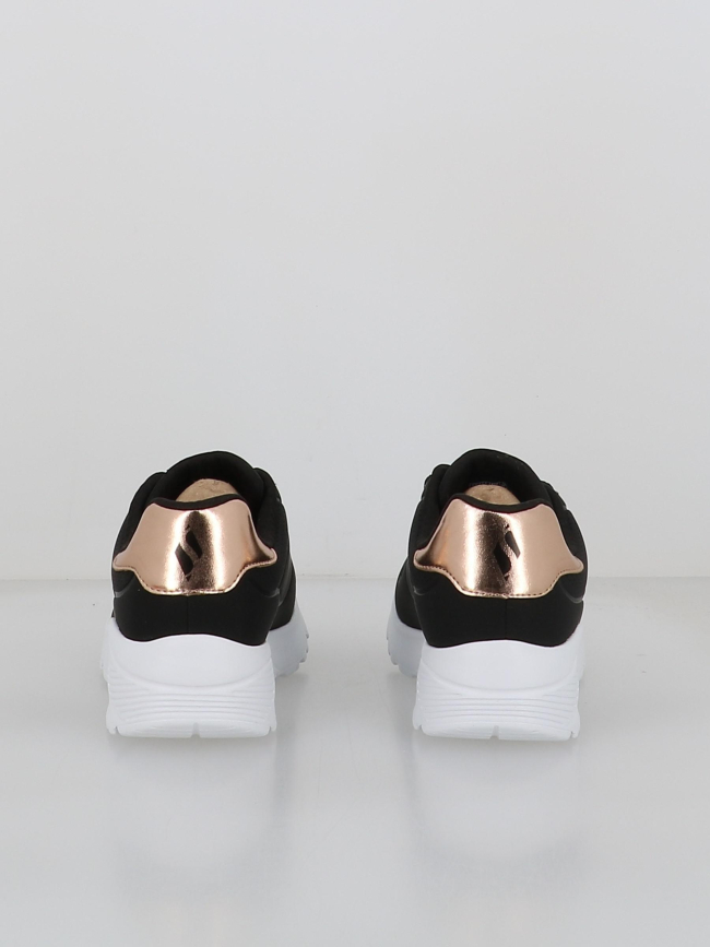 Baskets uni lite noir doré fille - Skechers