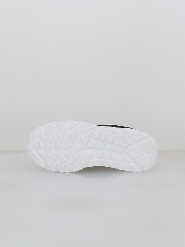 Baskets uni lite noir doré fille - Skechers