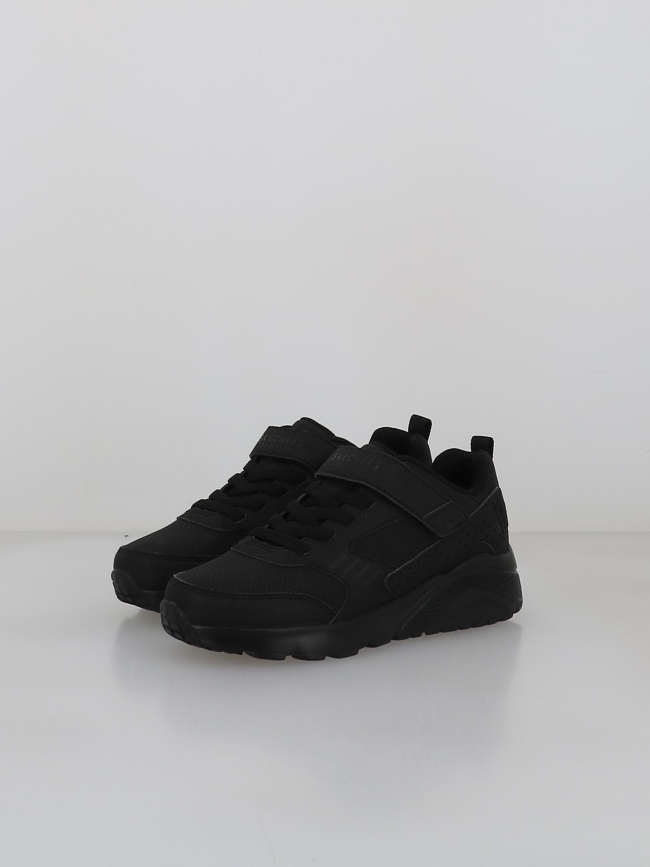 Baskets à scrach uno lite donex noir enfant - Skechers