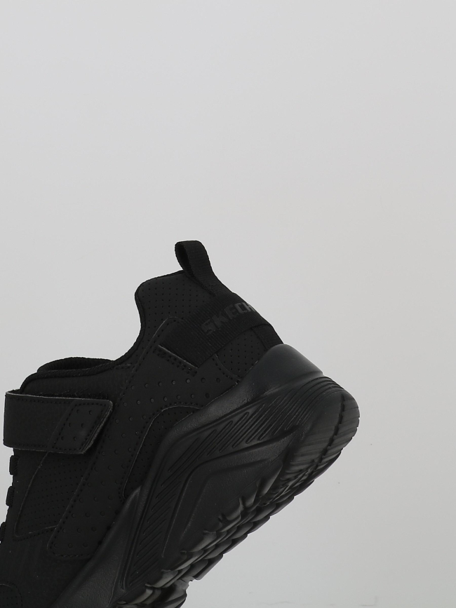 Baskets à scrach uno lite donex noir enfant - Skechers