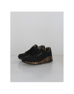 Baskets uno loving love noir doré femme - Skechers