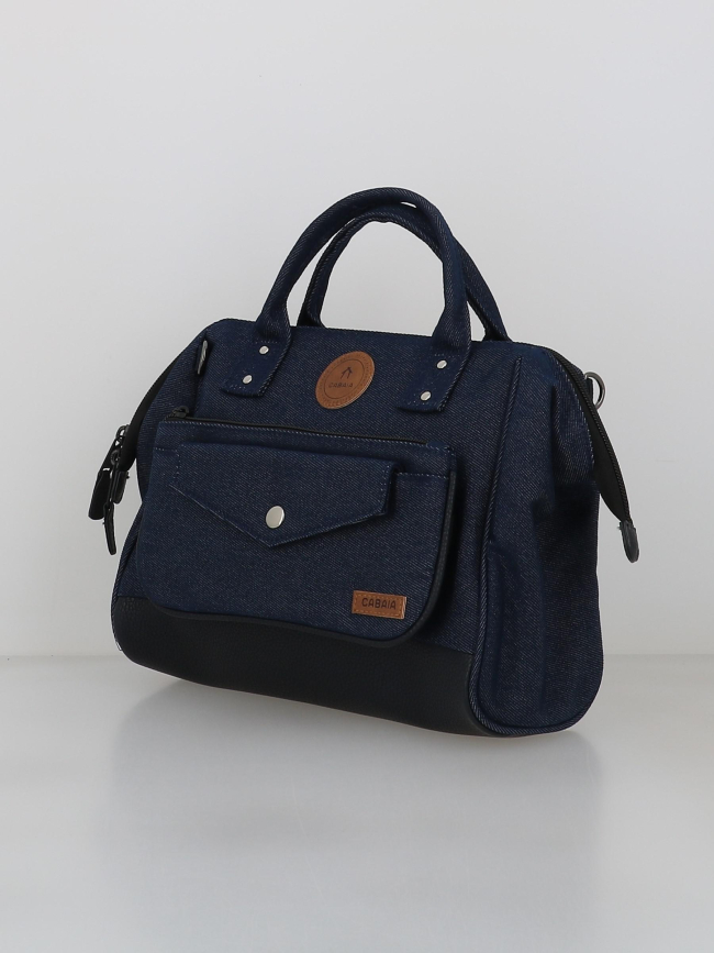 Sac crossbody adventurer denim namur bleu femme - Cabaïa