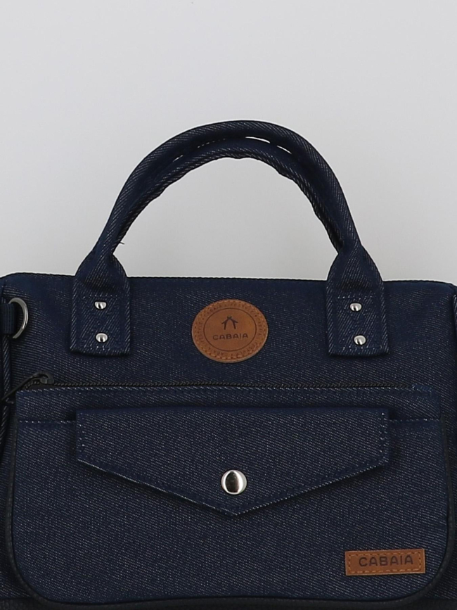 Sac crossbody adventurer denim namur bleu femme - Cabaïa