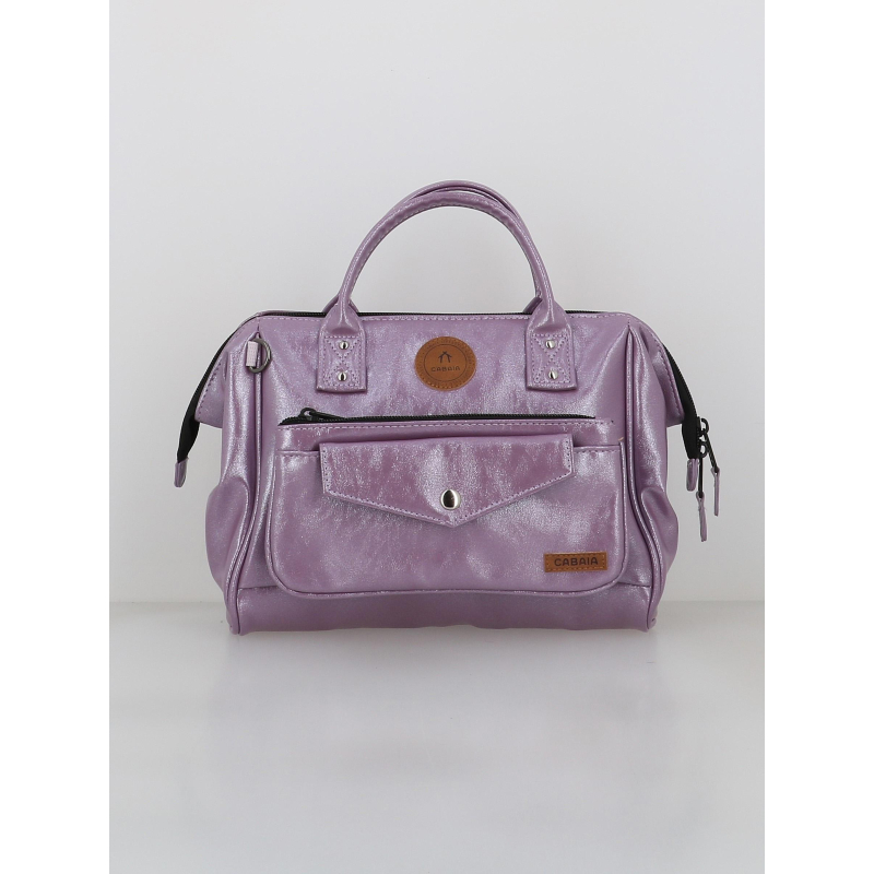 Sac crossbody adventurer capri métallisé violet femme - Cabaïa