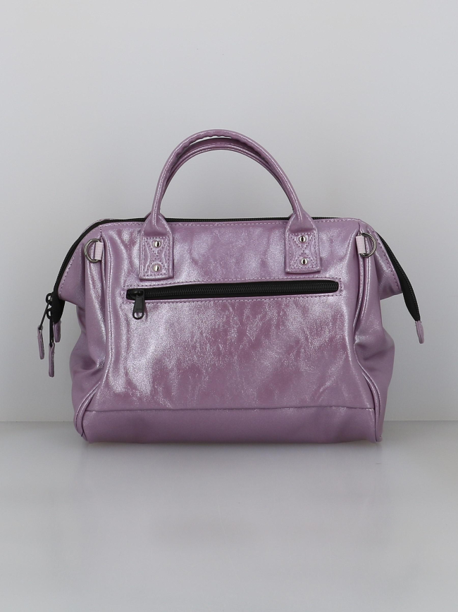 Sac crossbody adventurer capri métallisé violet femme - Cabaïa