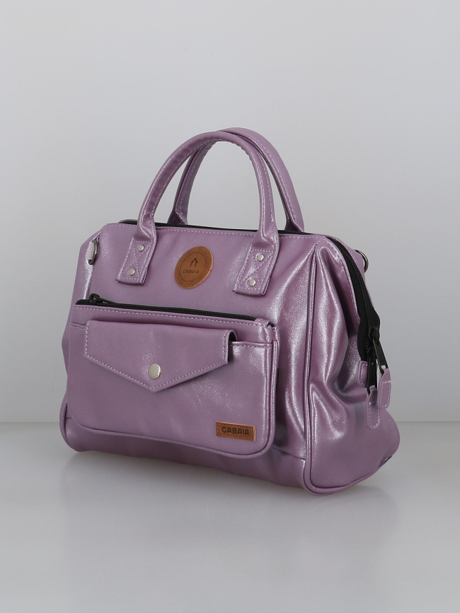 Sac crossbody adventurer capri métallisé violet femme - Cabaïa