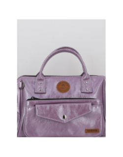 Sac crossbody adventurer capri métallisé violet femme - Cabaïa