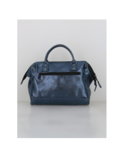 Sac crossbody adventurer métallisé larissa bleu femme - Cabaïa