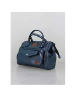 Sac crossbody adventurer métallisé larissa bleu femme - Cabaïa