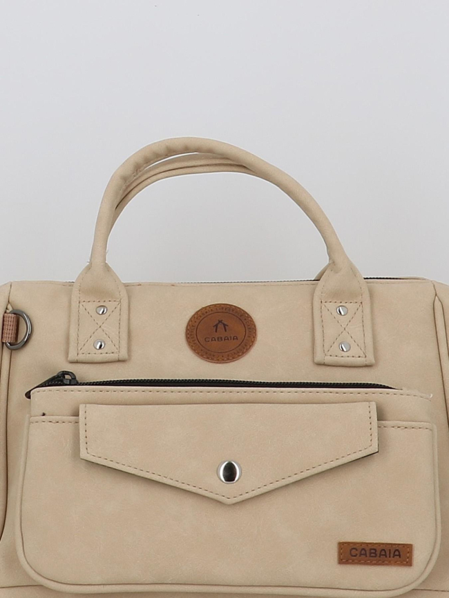 Sac crossbody adventurer andenne beige femme - Cabaïa