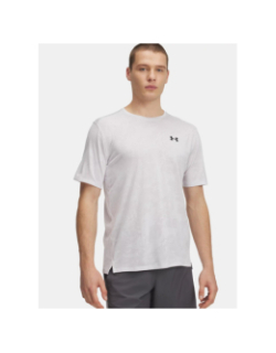 T-shirt de sport ua tech vent jacquard gris homme - Under Armour
