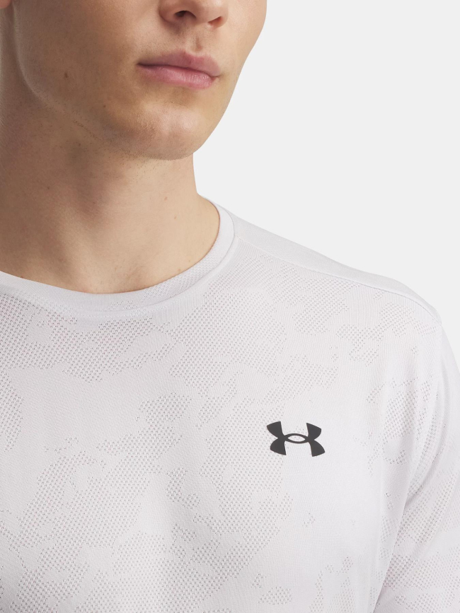 T-shirt de sport ua tech vent jacquard gris homme - Under Armour